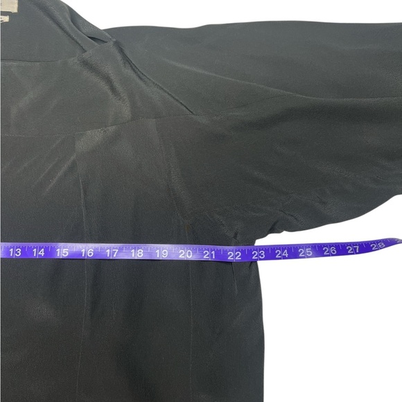 ISABEL MARANT Étoile Black Flowy Minimalist Cupro Pullover Blouse - Picture 7 of 13